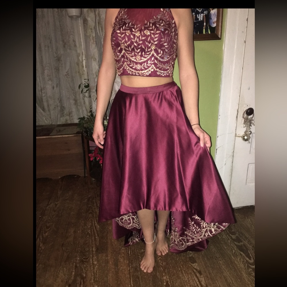 Two Piece High Low Dress